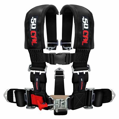 5 Point Harness 2'' Wide Youth fit Off road 4x4 Sand Rail Rock Crawler J**p BLACK