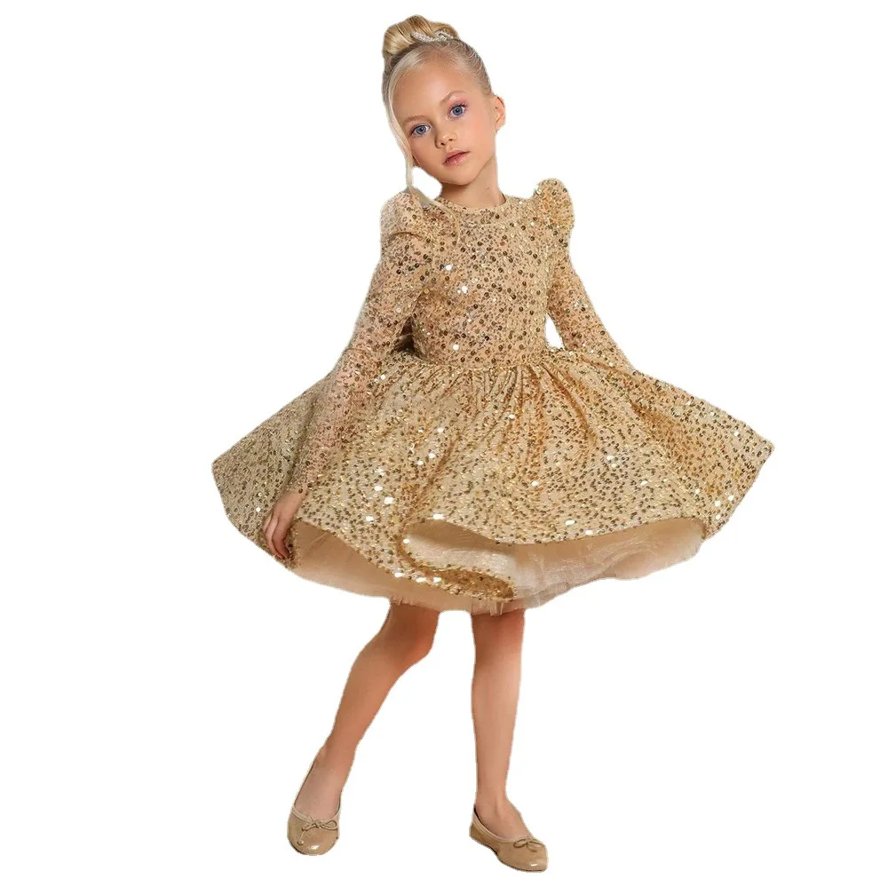 Gold Sequin Princess Flower Girl Dress | eBay Gold Sequin Princess Flower Girl Dress | eBay