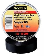 Super 88 Vinyl Plastic Electrical Tape Black 2IN 36YD