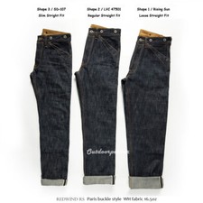 Red Tornado Vintage Blacksmith Men Selvage Denim Pants Fashion Buckle Back Jeans