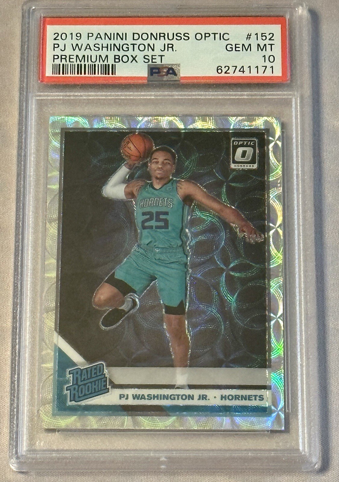 PJ Washington 2019-20 Optic Premium Box Set Prizm Rated Rookie RC /249 PSA 10