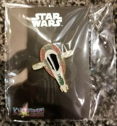 Star Wars Celebration 2019 Boba Fett Slave 1 Gold Trim Exclusive Pin LE IN HAND