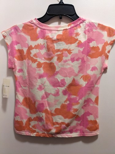 Lucky Brand Juniors Small Size 7 Pink Short Sleeved Tie Front Shirt NWT - Picture 7 of 7