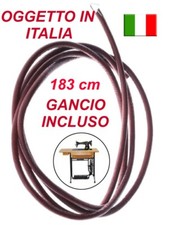 CINGHIA di cuoio a pedale MACCHINA PER CUCIRE antica SINGER NECCHI d' epoca