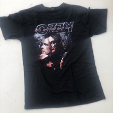 Ozzy Osbourne Mask Med Black T-Shirt Festival Rock