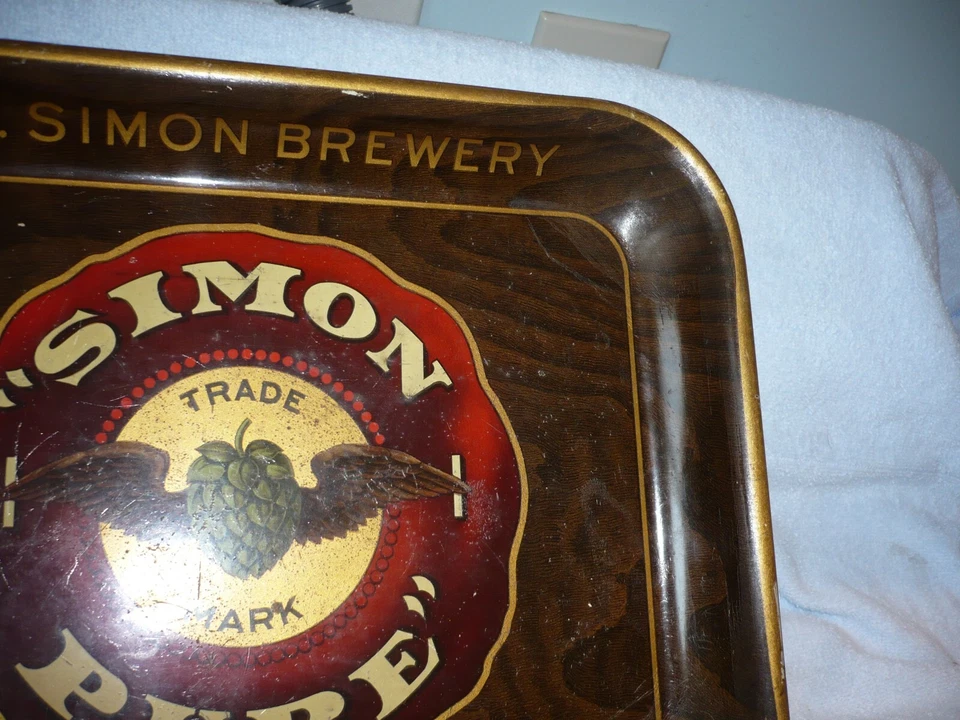 VINTAGE WM. SIMON BREWERY BUFFALO NY BEER TRAY  pre pro - Image 4 of 4