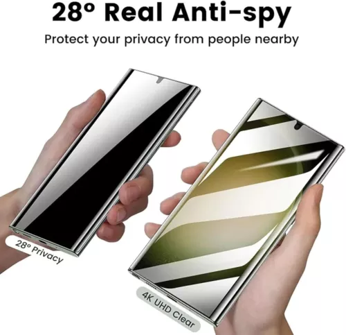 Evotech Screen Protector For Samsung Galaxy S25 S24 HD Anti-Peep Tempered Film - Picture 2 of 8