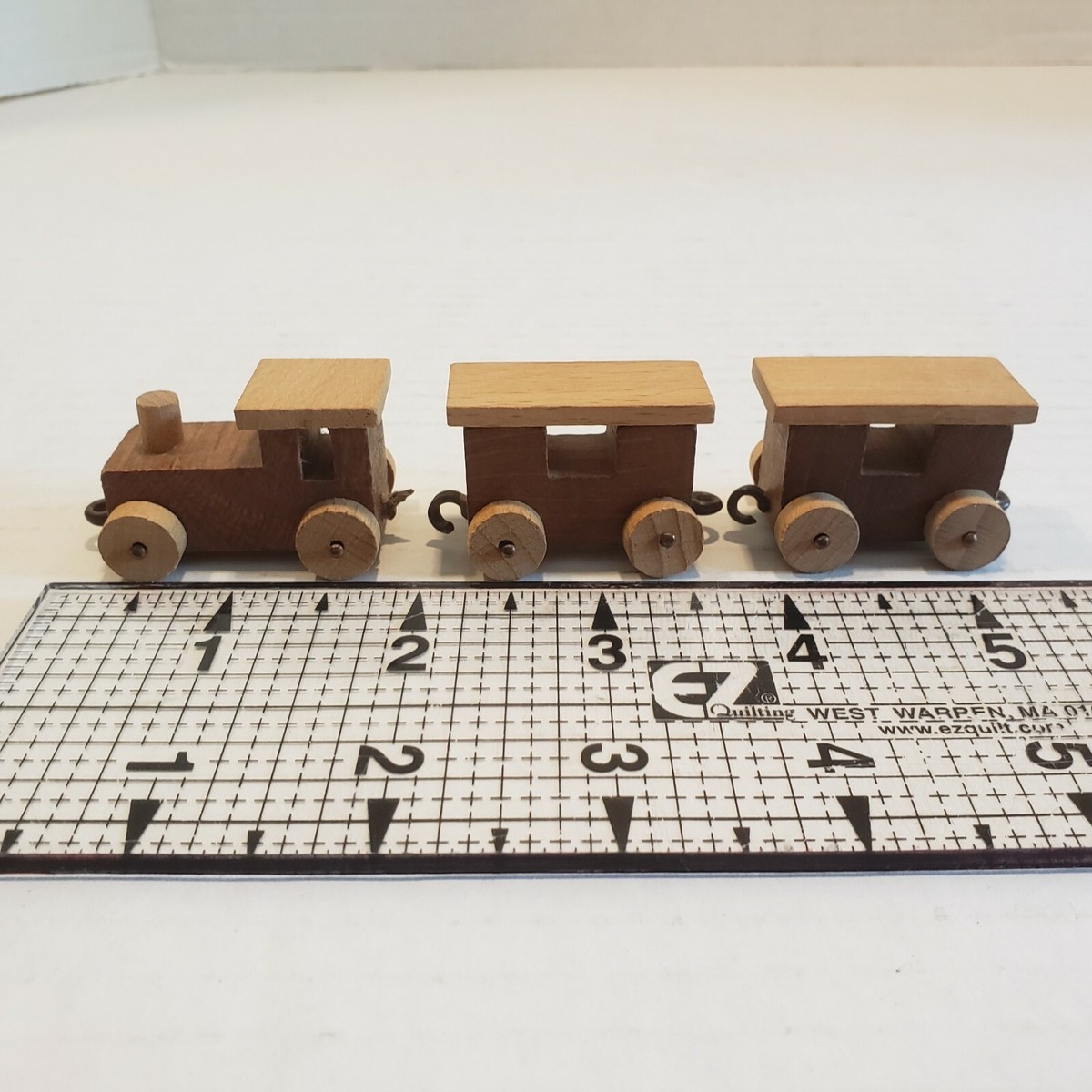 Jouet Vintage Goula Espagne – Camion Train Et Wagons En Bois – Années 60/70