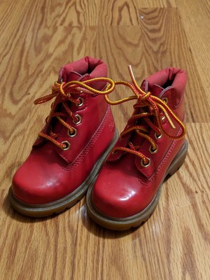 infant red timberland boots