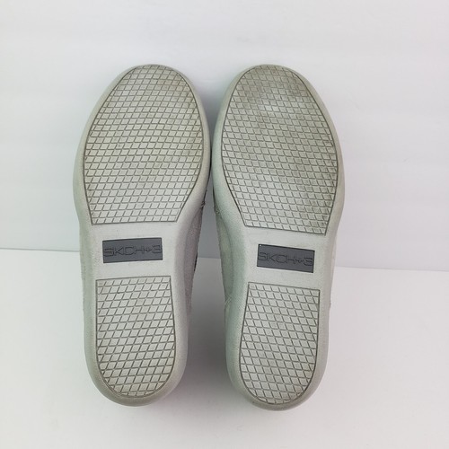 Sketchers Skch +3 Womens Size 8 Gray Silver Glitter Suede Hidden Wedge Shoes - Picture 9 of 16