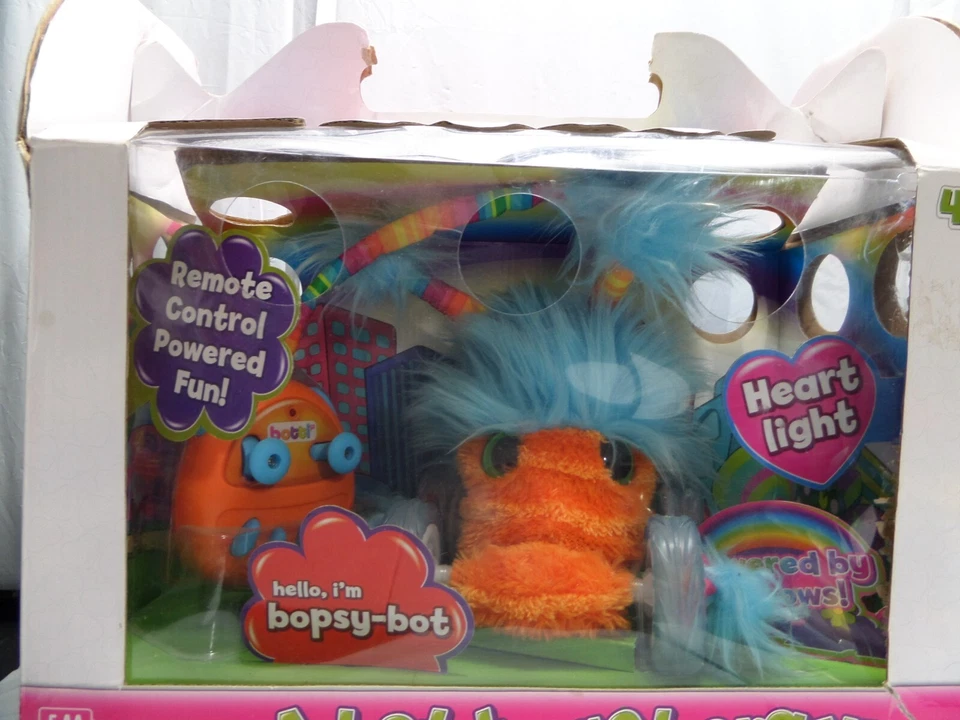 Botti Bopsy Orange & Blue R/C Robot Girl Bot Remote Control Plush Pal-NIOB - Image 2 of 4