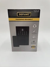 Defiant Slim Matte Black Electronic Touchpad Deadbolt New Sealed