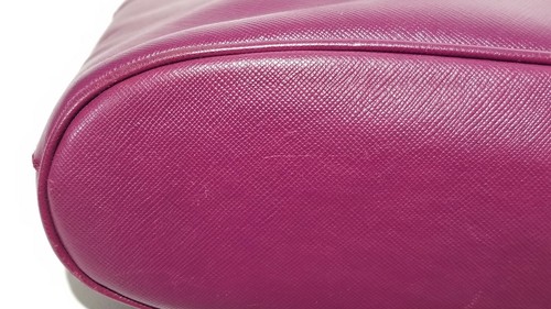 Rare Salvatore Ferragamo Plum Saffiano Leather Tote / Shoulder Bag - Picture 12 of 12