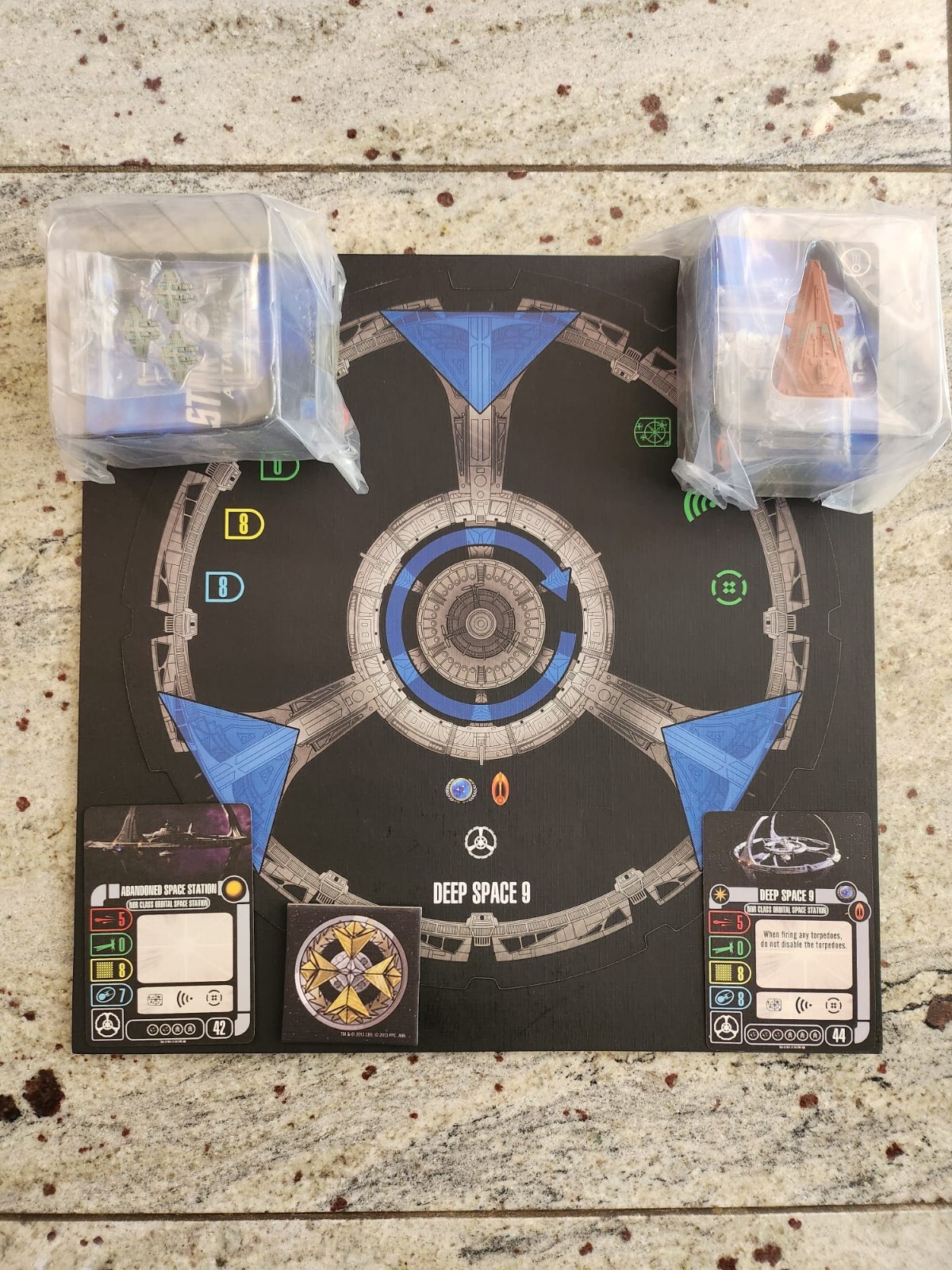 Star Trek Attack Wing Dominion War OP Prize DS9 token Akorem & fighter squad NEW