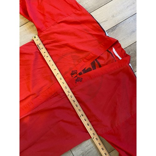 Vintage Imperial Fashion Haus Morgenmantel Kimono Staubtuch chinesisch rot * SIEHE MASSE - Bild 7 von 10