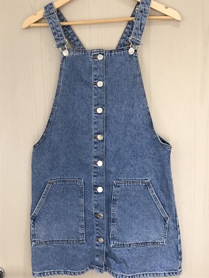 PRIMARK Denim Pinafore Dress BNWT | eBay UK
