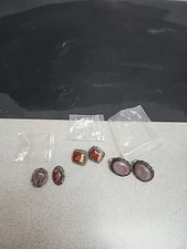 3 Pairs "Elegante" Clip Earrings