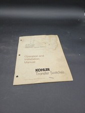 KOHLER 30-800 AMP SERIES R38 AUTOMATIC TRANSFER SWITCH OPERATION GUIDE MANUAL