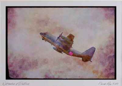 034014 Lockheed KC 130R Hercules _ United States Marine Corps Aquarell Bild