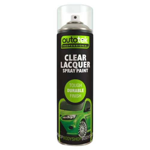 AutoTek Clear Lacquer Multi-Purpose Aerosol Spray Paint 500ml x12 - Picture 3 of 9