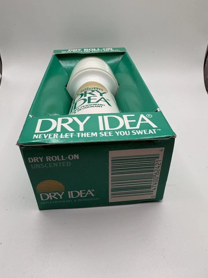 Desodorante antitranspirante Dry Idea Roll-On 1988 de colección nuevo en caja sin perfume Foto 4 de 4