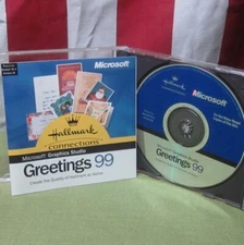 HALLMARK CARDS Greetings 99 Microsoft Graphics Studio CD-ROM Windows 95/98