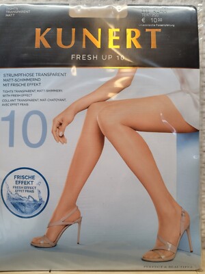 Kunert FRESH UP 10  Strumpfhose, Transparent, Matt schimmernd mit Frische Effekt