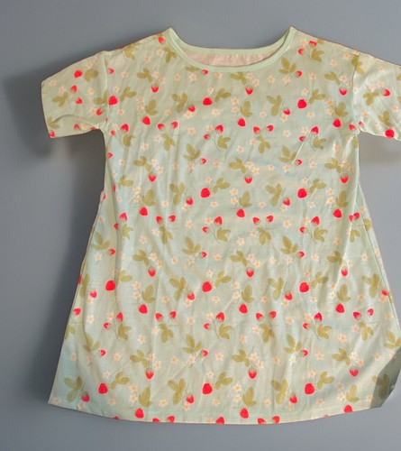2 Cat & Jack Multicolor Short Sleeve Girls Sleep Shirt Nightgown Size S(6/7) - Picture 3 of 4