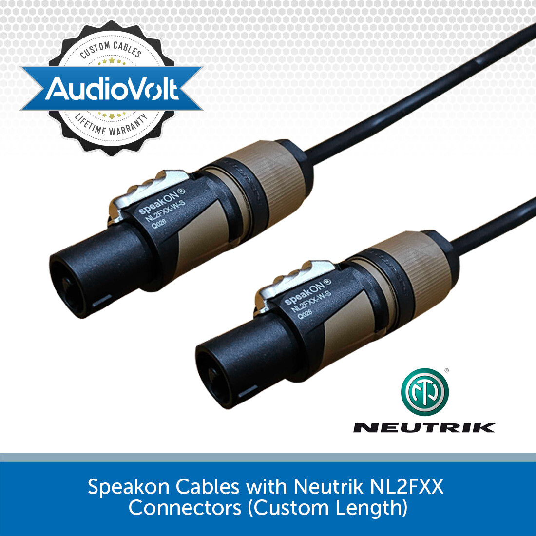 2 X QTX Speakon Cavo Splitter Amplificatore A 2 Vie PA DJ Adattatore - Foto 2