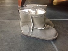GAP SHERPA-LINED BOOTS - DARK BROWN - UNISEX SIZE 6-12 MONTHS
