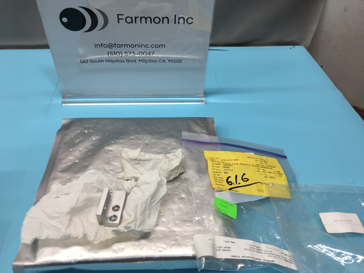 2 AXCELIS 110-012-028 BLOCK,STOP,PROFILE PLATE,6200A/AV, 164389 | eBay
