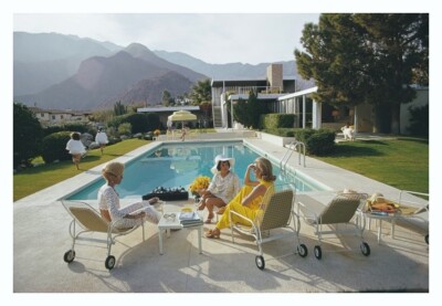Poolside Gaze 1970 original Slim Aarons C Druck Archiv gestempelt 20x30  inch
