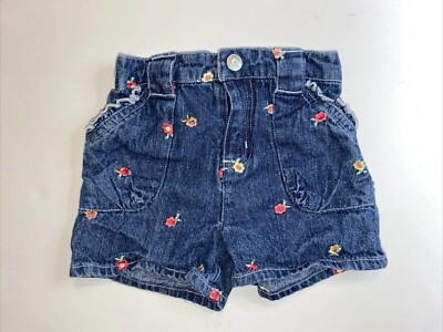 Arizona Jean Company Girls Shorts with Flowers size 18 Months