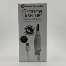 Grande Cosmetics LASH-LIFT Heated Lash Curler Long Lasting W/USB Cord SEALED NEW