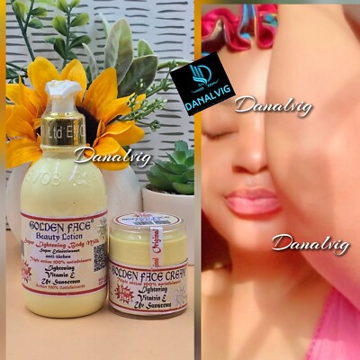 golden face beauty milk super lightening body milk & face cream
