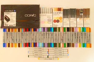 LOT-OF-100-COPIC-SKETCH-ART-MARKERS-COPIC-CAIO-NEW-FREE-SHIPPING