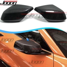 Real Carbon For C8 Corvette Stingray Z06 Z51 E-Ray 2LT 3LT 20+ Mirror Cap Covers