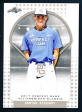 2017 LEAF PERFECT GAME ALL AMERICAN SET #26 CARTER STEWART TRUE ROOKIE 1ST CARD