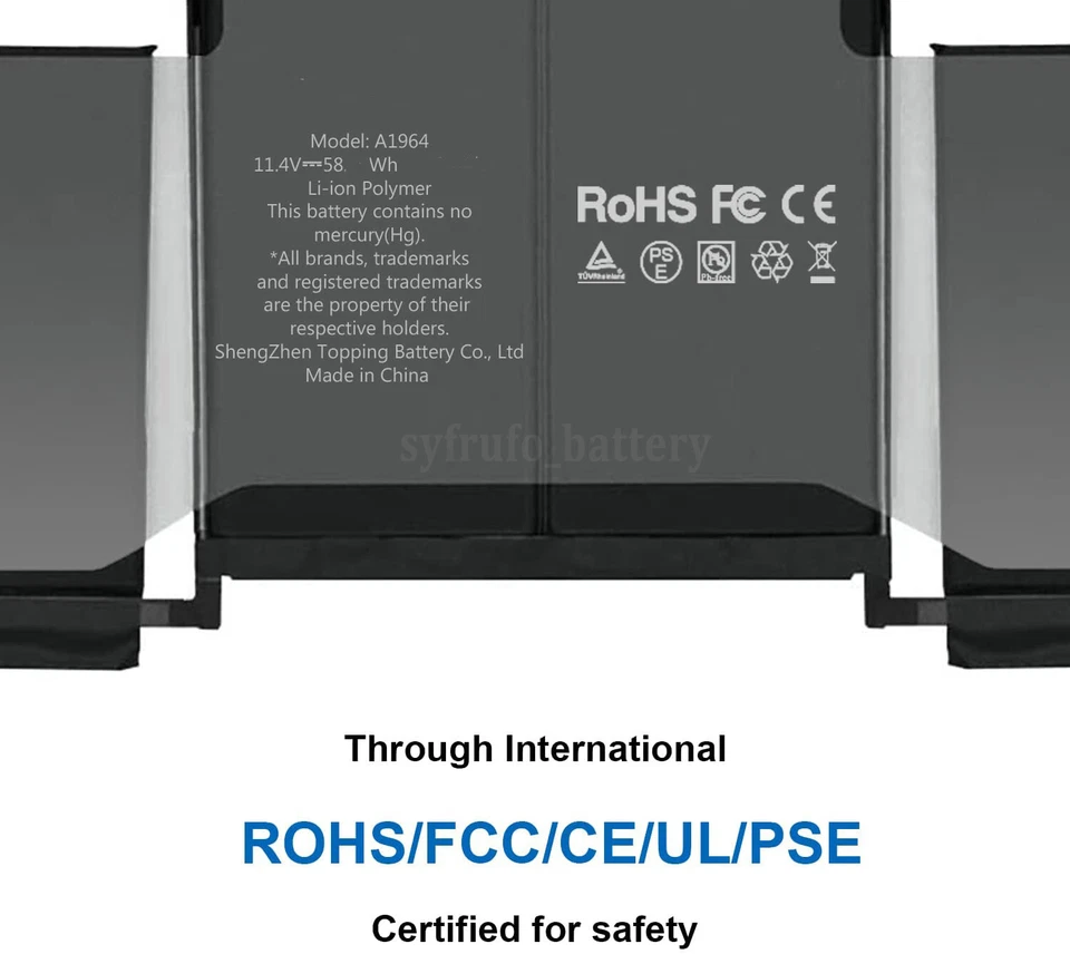 A1964 Battery For MacBook Pro 13" A1989 A1964 2018 2019 A2251 2020 EMC 3214 3358 - Image 4 of 4