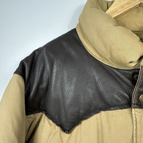Polo Ralph Lauren Yoke Puffer Jacket, Beuge Brown, Down, RRL, Size Mens XL - Picture 6 of 11