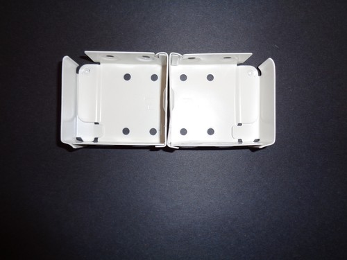 1 Pair Window Blind Mounting Brackets - High Profile - White - for 2" x 2-1/4" - Picture 2 of 3