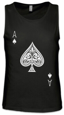 Ace Of Spades II Herren Tank Top Spade Ace Poker Card Casino Karte 777 Royal