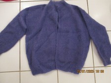 Unikat: Handarbeit:  Strickjacke, lila, Gr. M