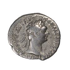 Roman Empire Domitian AR Silver Denarius 95/96 AD Ancient Roman Coin RIC.790