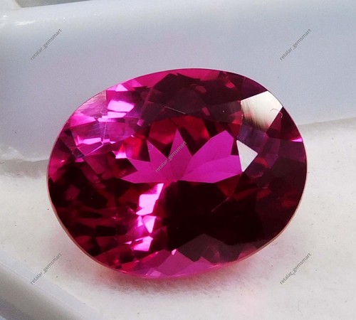 11 .00 Ct Extremely Natural Certified Pink Sapphire Oval Cut Loose Gemstone - Picture 7 of 9