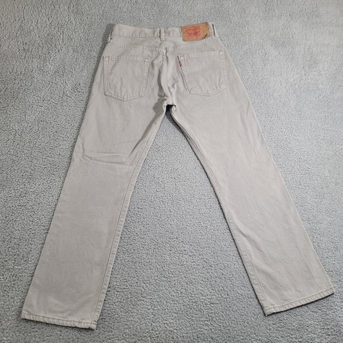 Vintage Levi's 501 Original Jeans Men's 30x28 Gray Light Wash Denim VTG 2004 - Bild 3 von 21