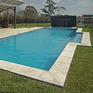 Light Travertine Pavers Bullnose Pool, How To Tile Pool Coping