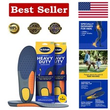 Custom Fit Orthotic Insoles for Wide Feet, Arch Support, 2 Pairs, Men  s 8-14