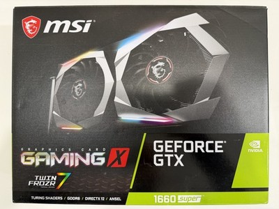 MSI NVIDIA Gaming X GTX 1660 Super 4GB GDD6 with Retail Box Twin Frozr 7 128-bit