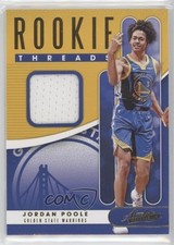 2019 Panini Absolute Memorabilia Rookie Threads Level 1 Jordan Poole #RT-JPL r4i